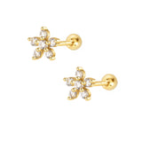 Rosalie Stud Earrings - Gold