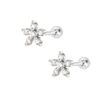 Rosalie Stud Earrings - Silver