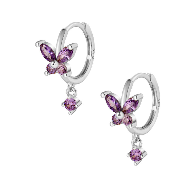 Demi Hoop Earrings - Silver