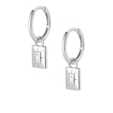 Melody Hoop Earrings - Silver