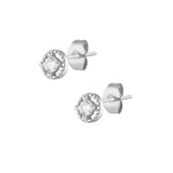Saffron Stud Earrings - Silver