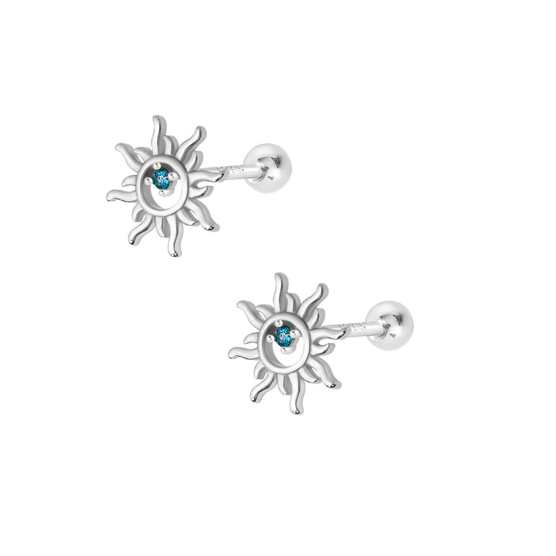 Sunkissed Stud Earrings - Silver