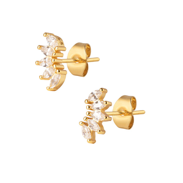 Farrah Stud Earrings - Gold