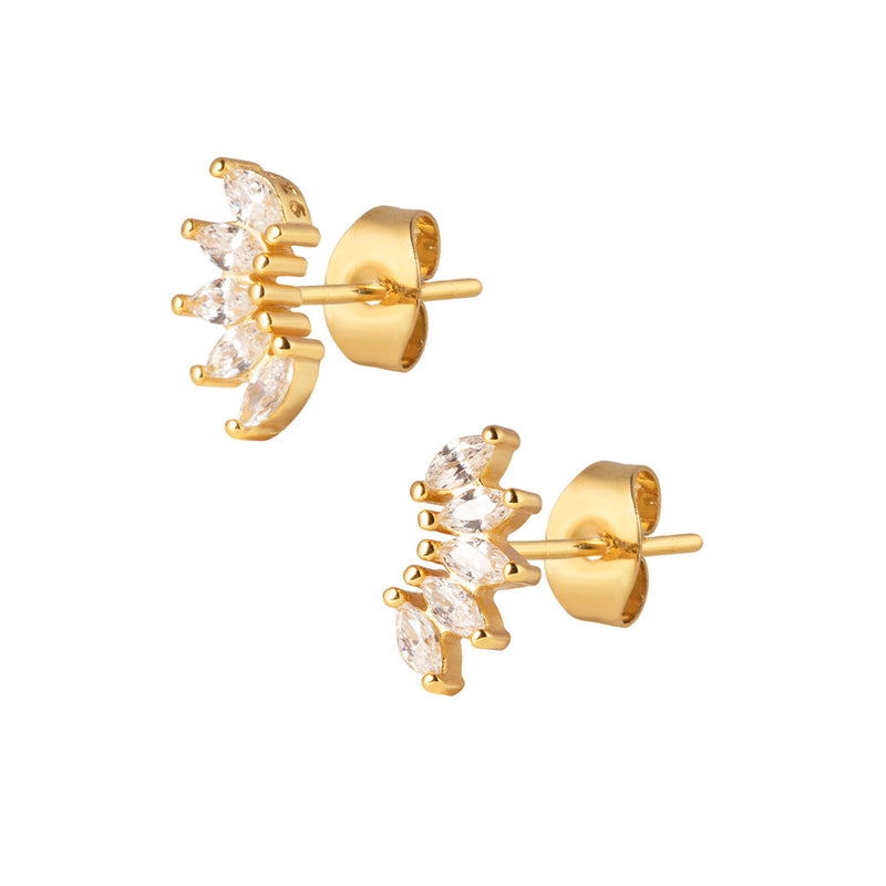 Farrah Stud Earrings - Gold