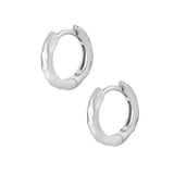 Divine Hoop Earrings - Silver