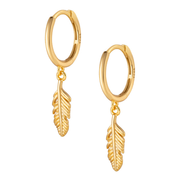 Float Hoop Earrings - Gold