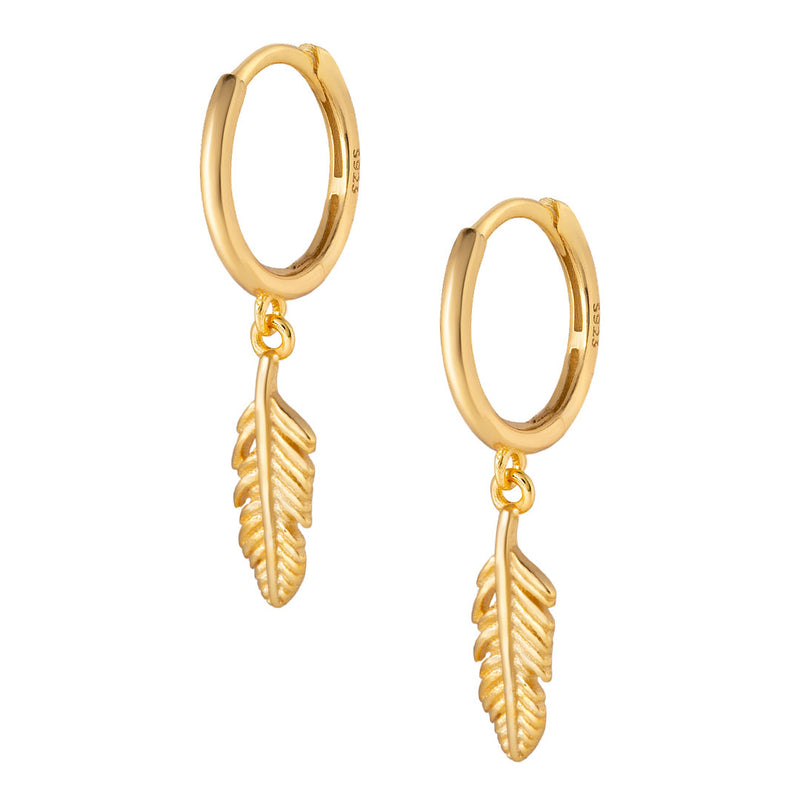 Float Hoop Earrings - Gold