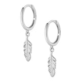 Float Hoop Earrings - Silver