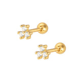 Callie Stud Earrings - Gold