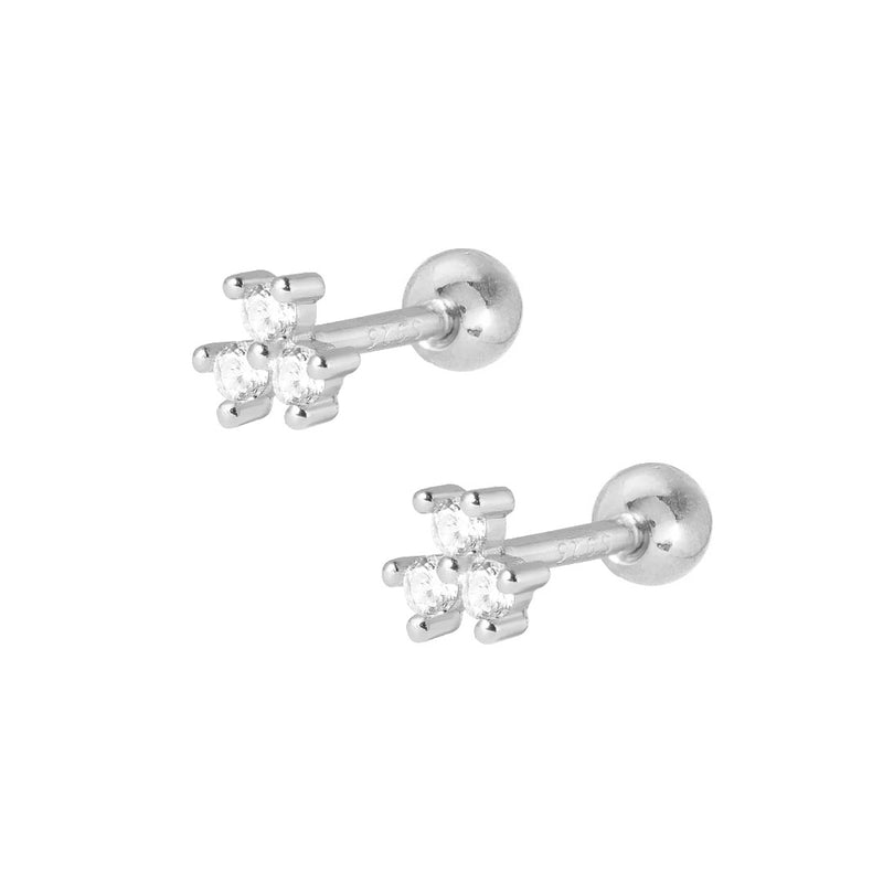 Callie Stud Earrings - Silver