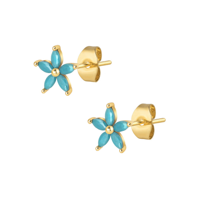 Cecilia Stud Earrings - Gold