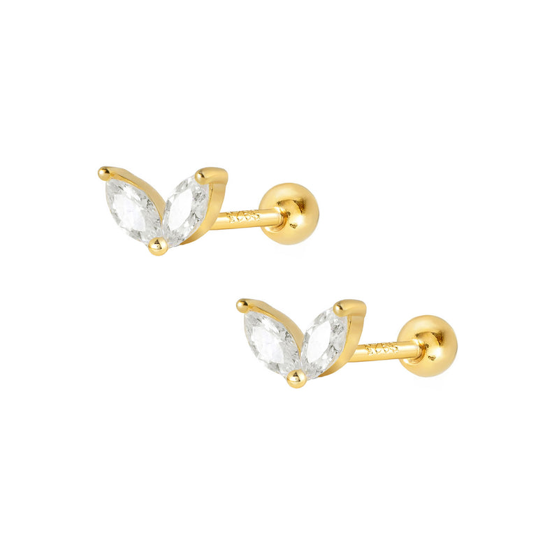 Piper Stud Earrings - Gold