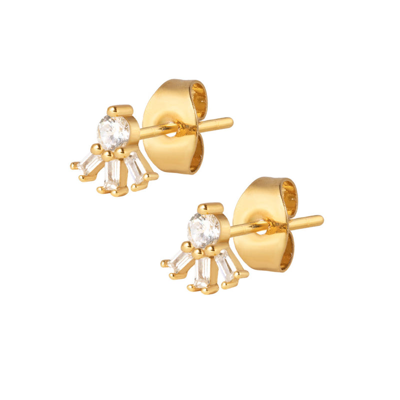 Mariah Stud Earrings - Gold