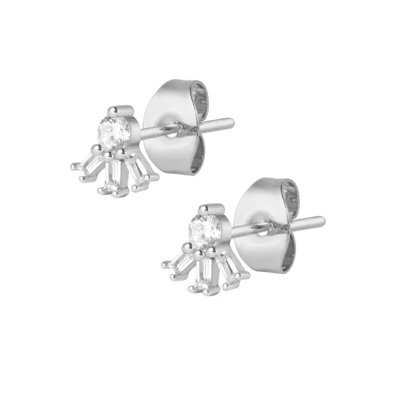 Mariah Stud Earrings - Silver