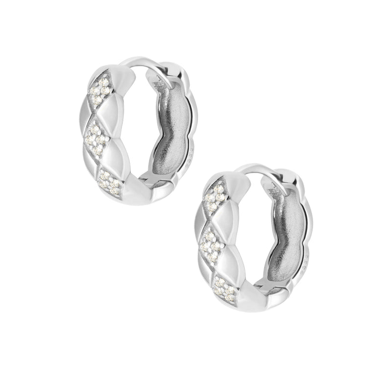 Muse Hoop Earrings - Silver