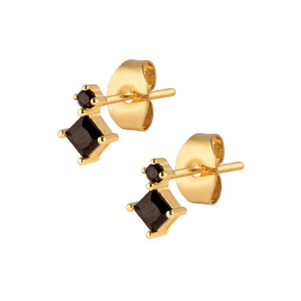 Portal Stud Earrings - Gold
