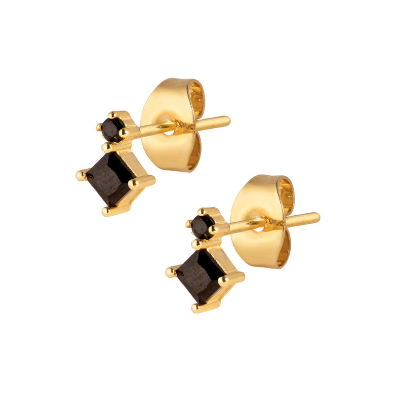 Portal Stud Earrings - Gold
