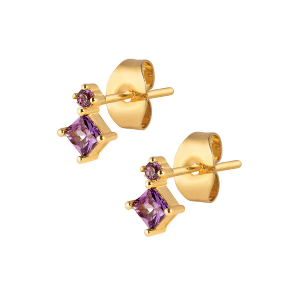 Palmer Stud Earrings - Gold