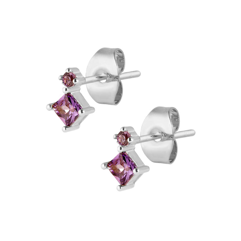 Palmer Stud Earrings - Silver