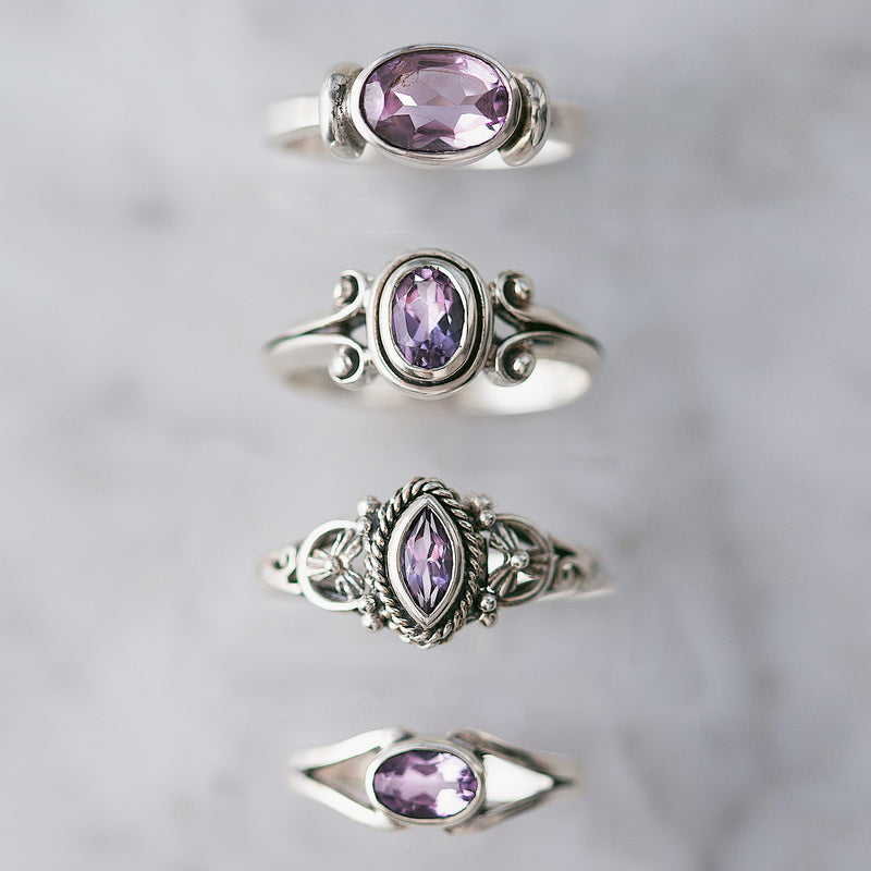 Cinzia Amethyst Ring