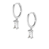Athena Hoop Earrings - Silver