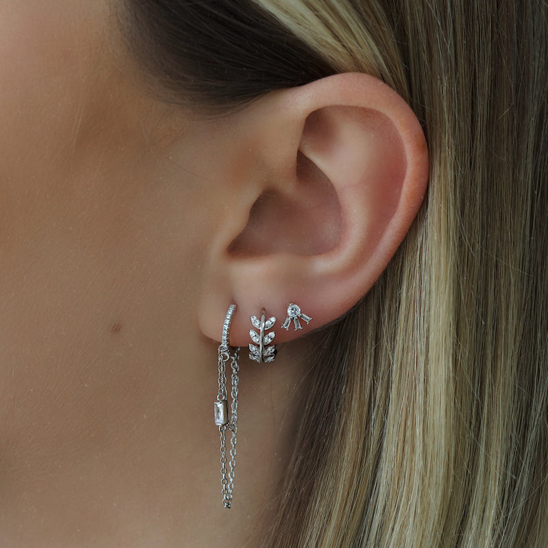 Mariah Stud Earrings - Silver