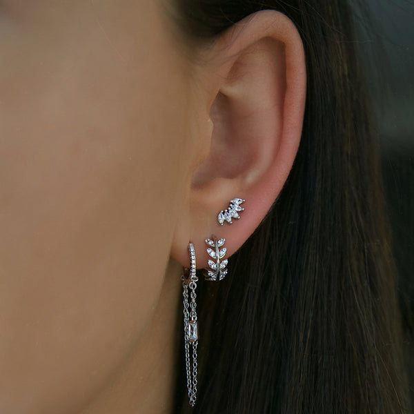 Zola Hoop Earrings - Silver