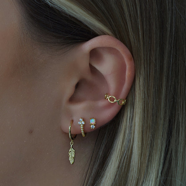 Float Hoop Earrings - Gold