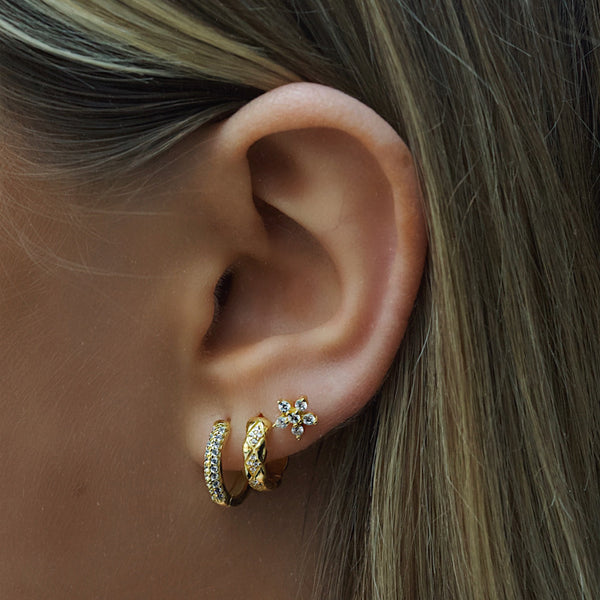 Rosalie Stud Earrings - Gold
