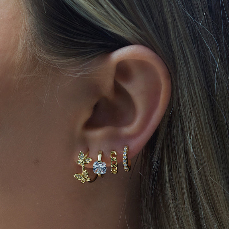 Isabella Hoop Earrings - Gold