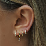 Lily Hoop Earrings - Gold