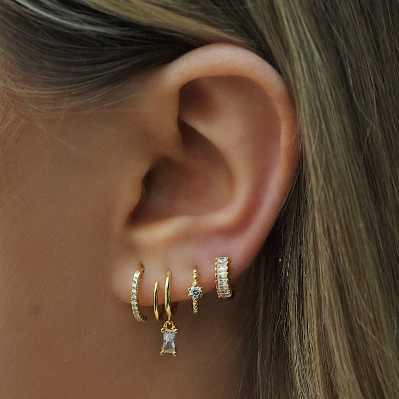 Aretha Hoop Earrings - Gold