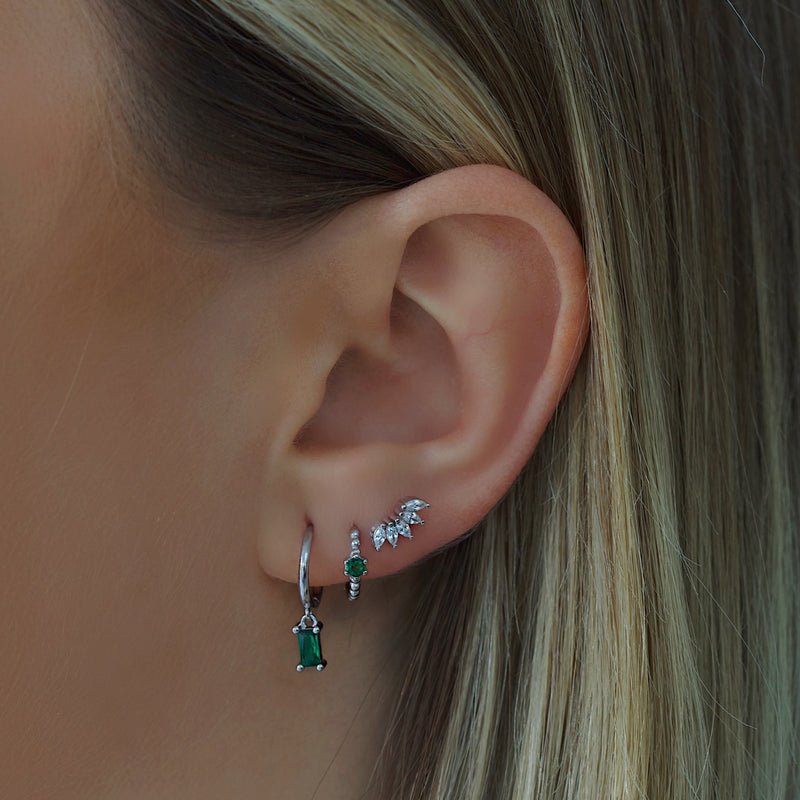 Luisa Hoop Earrings - Silver