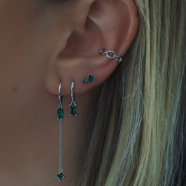Luisa Hoop Earrings - Silver