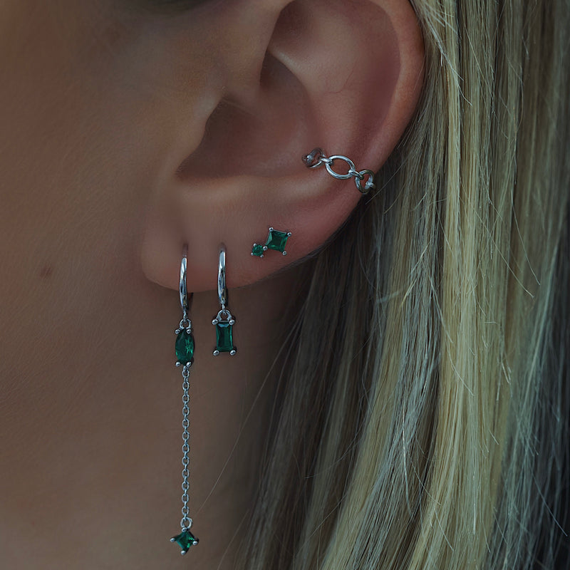 Luisa Hoop Earrings - Silver
