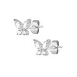 Elsie Stud Earrings - Silver