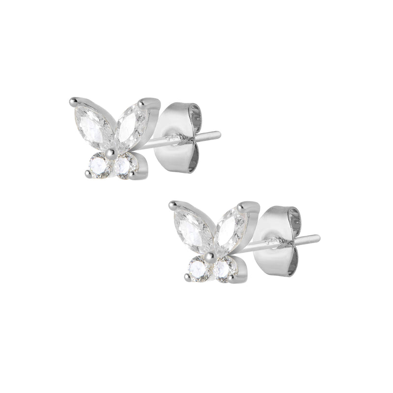 Elsie Stud Earrings - Silver