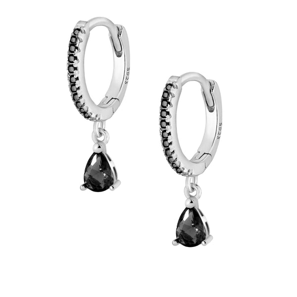 Eva Hoop Earrings - Silver