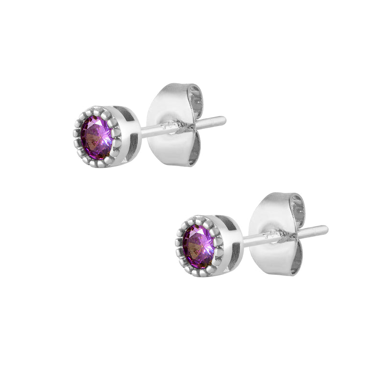 Mabel Stud Earrings - Silver