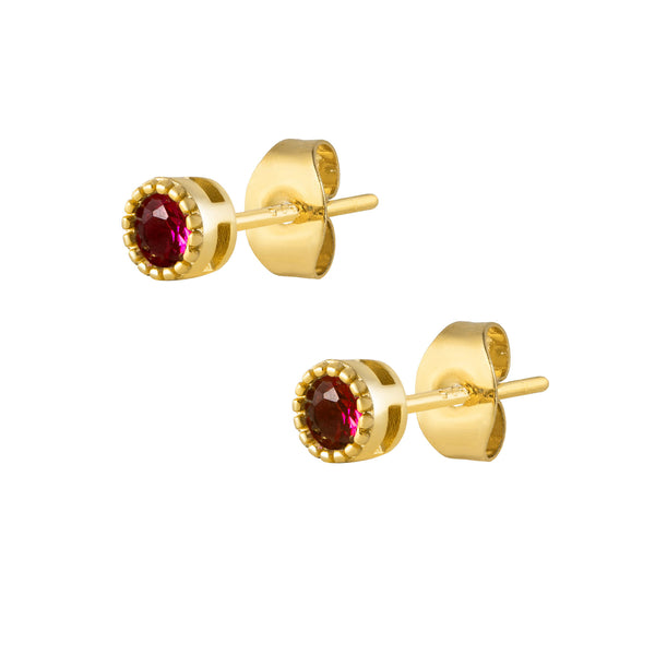 Dakota Stud Earrings - Gold