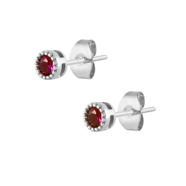 Dakota Stud Earrings - Silver