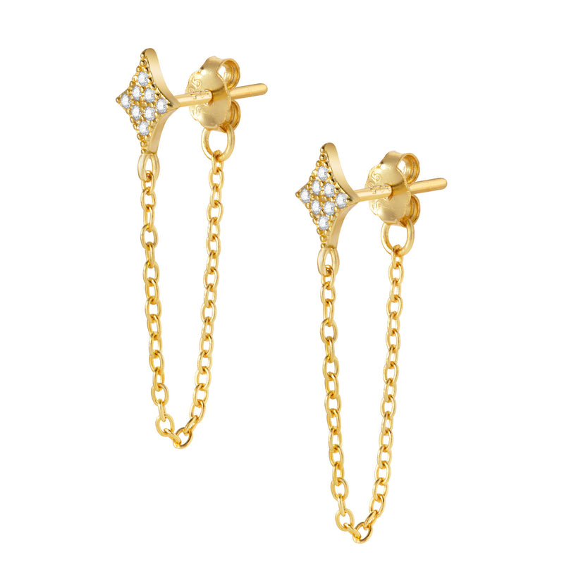 Rosie Stud Earrings - Gold