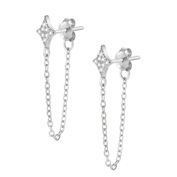 Rosie Stud Earrings - Silver