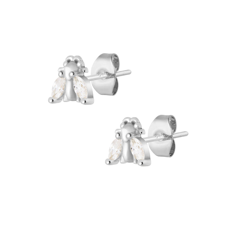 Jessica Stud Earrings - Silver
