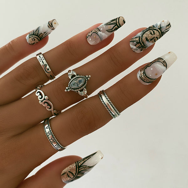 Iris Moonstone Ring