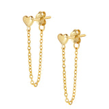 Amore Stud Earrings - Gold