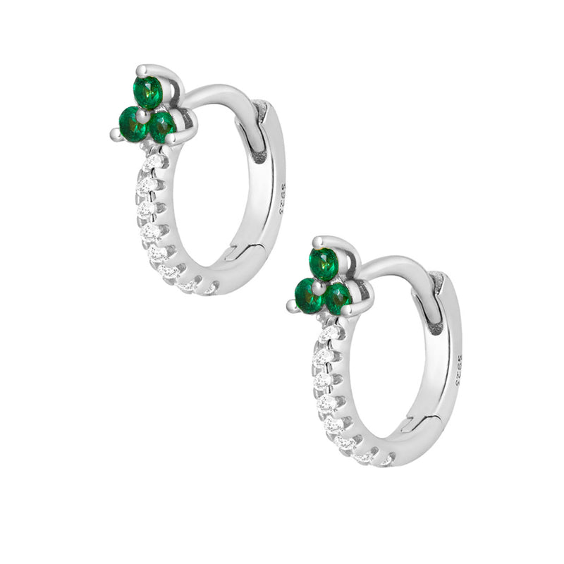Nora Hoop Earrings - Silver