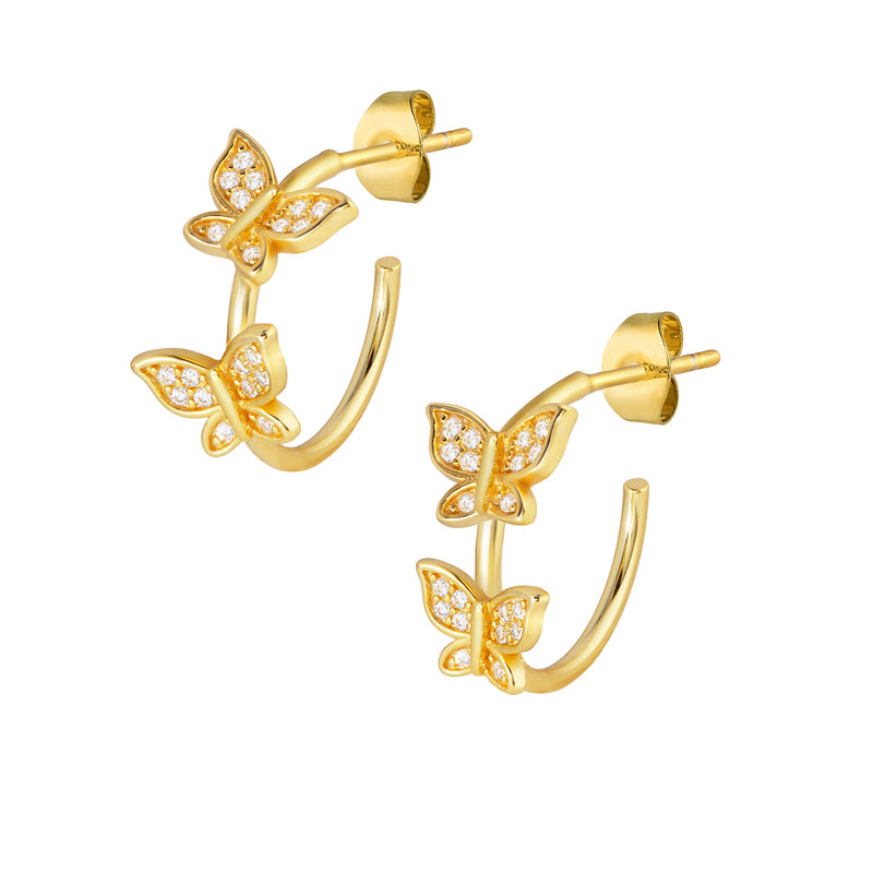 Isabella Hoop Earrings - Gold