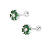 Ashley Stud Earrings - Silver