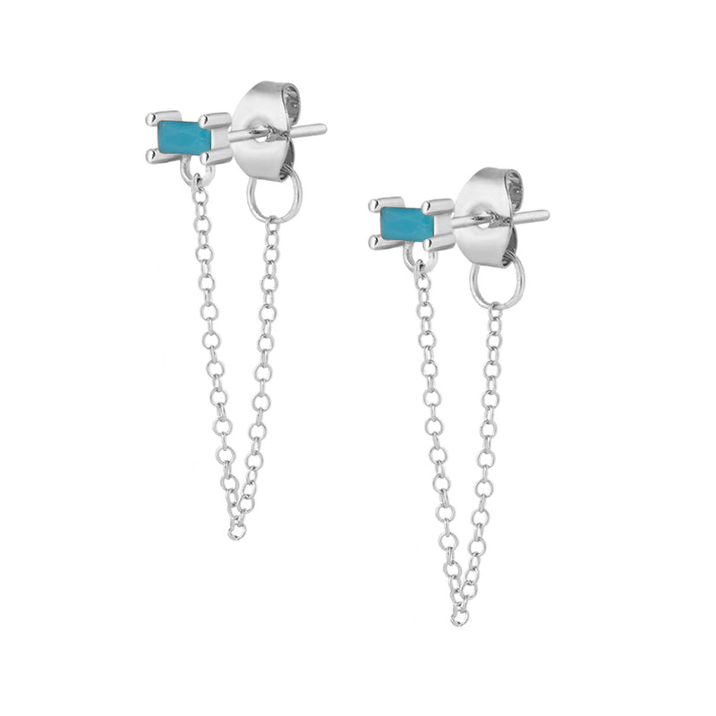 Emily Stud Earrings - Silver